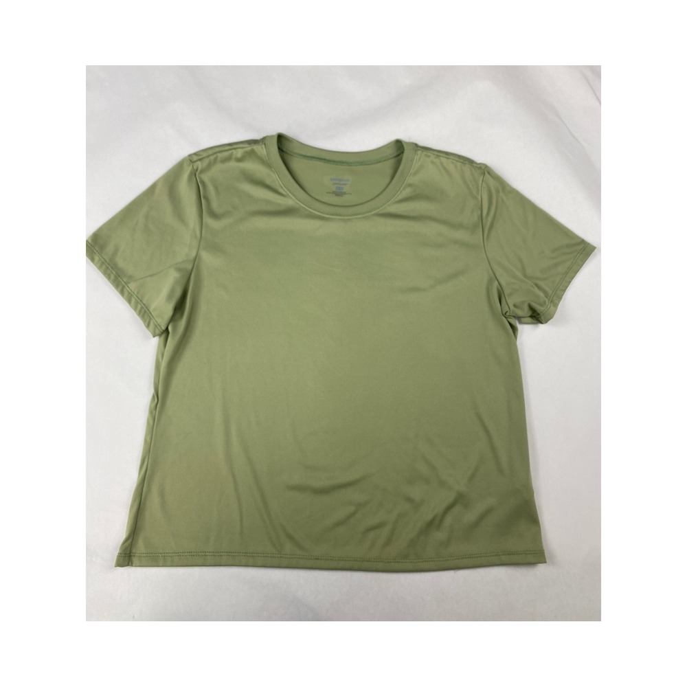 Patagonia Capilene T-Shirt Women's Size Large Green Vintage Made in USA
